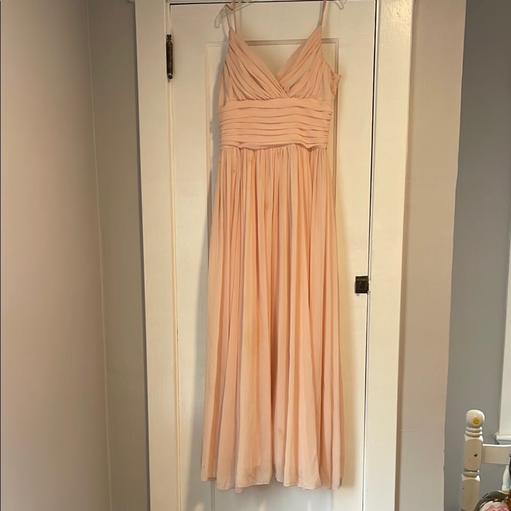 Elegant Peach Evening Gown